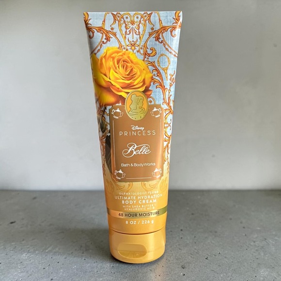 Bath & Body Works Other - Bath & Body Works Disney Princess Belle Body Cream 8oz Rose Vanilla Buttercup